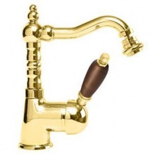 CEZARES Смеситель для биде ELITE с донным клапаном, золото ELITE-BSM2-03/24-Nc