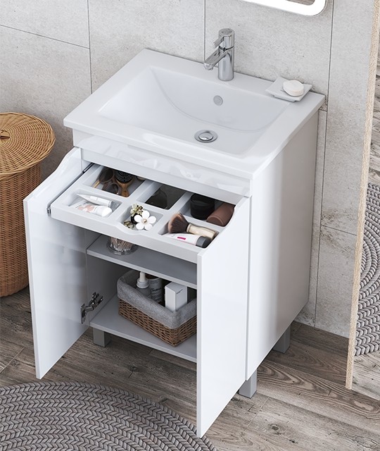 Приобрести vigo тумба с раковиной grani 75см, 2 дверцы, напольная, белая tn.gri.osk.75.2d