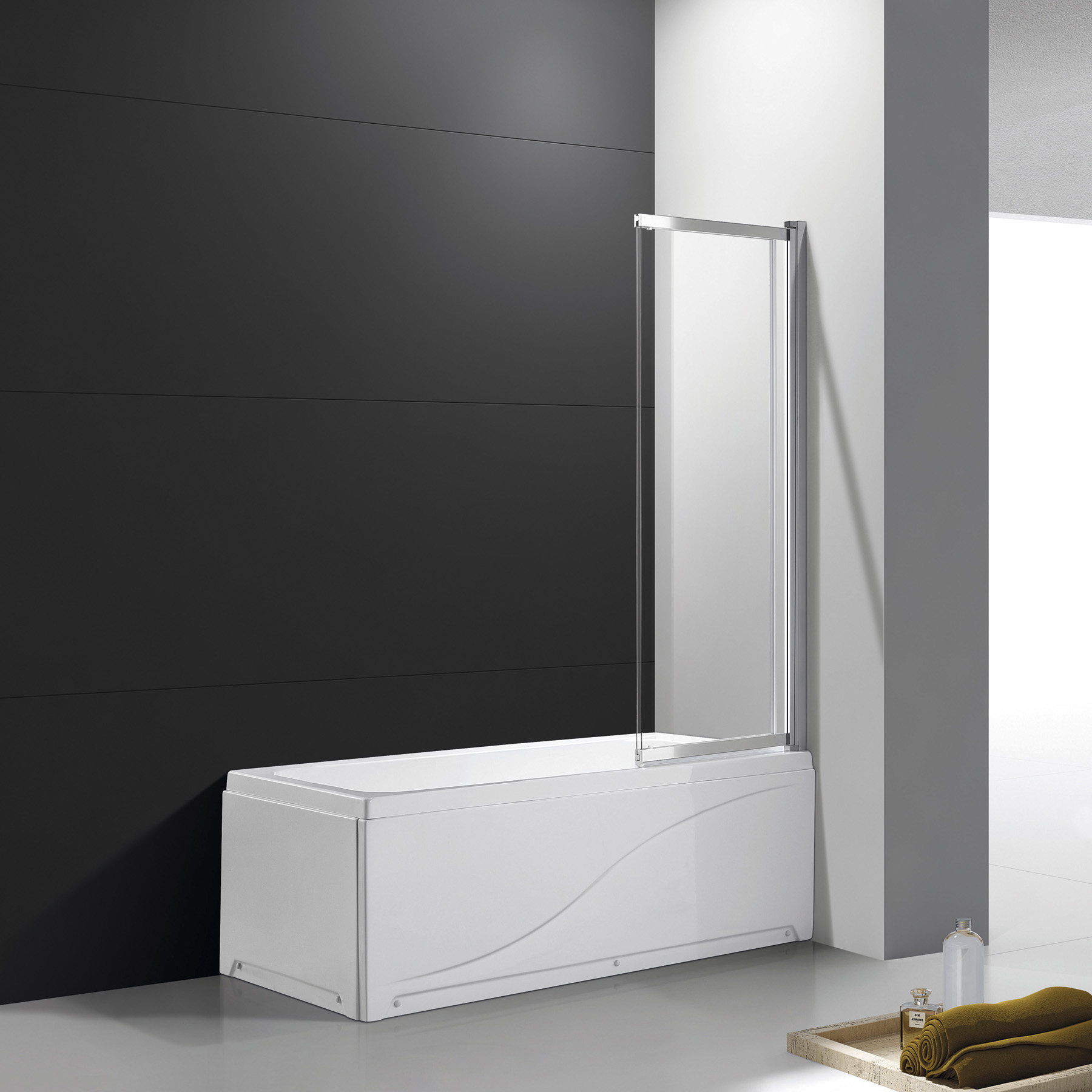 Приобрести cezares шторка для ванны slider 80 см, хром slider-vf-11-80/150-c-cr