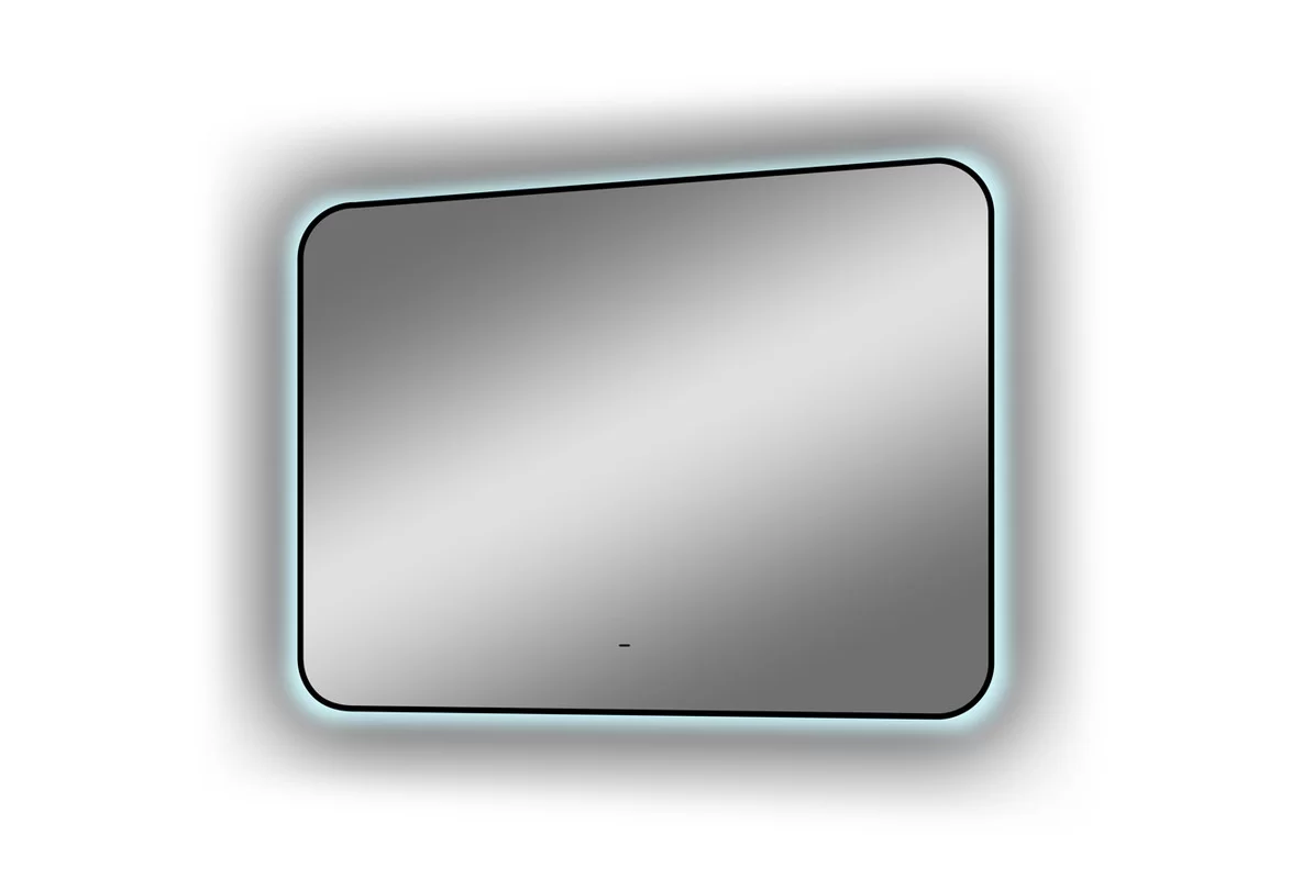 Приобрести continent зеркало с подсветкой torry 100х70 см, черное