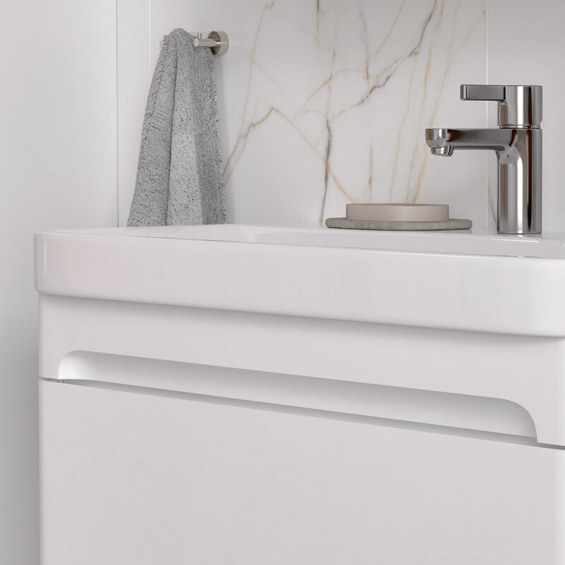 Приобрести equil тумба напольная с раковиной nice 80 см, белая матовая tnnice80.2y-05