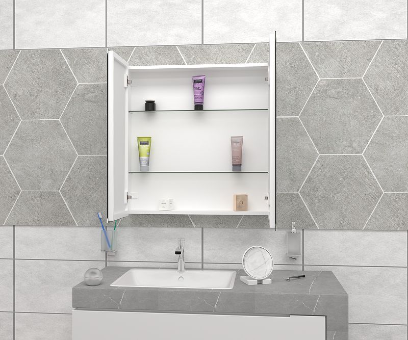 Приобрести continent зеркало шкаф с подсветкой reflex 80х80 см, бесконтактный включатель, белое