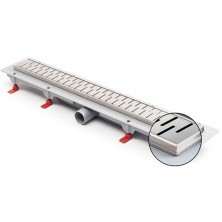 Душевой трап AZARIO D40(боковой слив) с решеткой Medium 650 мм