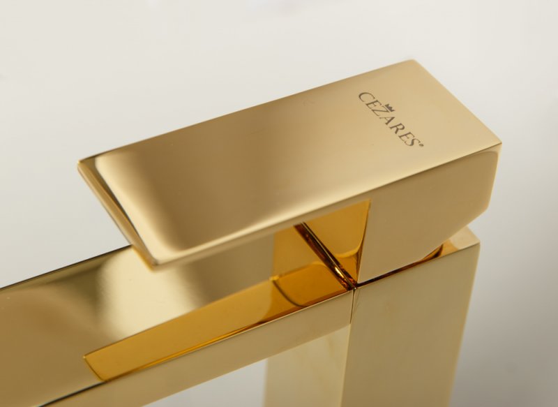 Приобрести cezares смеситель для раковины unika, золото unika-lsm1-03/24-w0