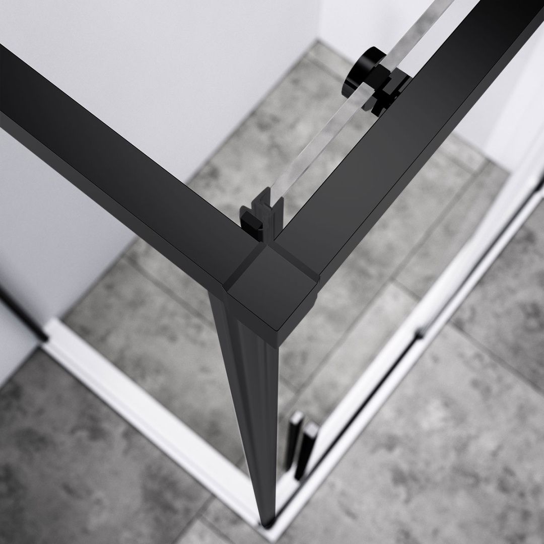 Приобрести vincea душевое ограждение slim-n 90х110 см, прозрачное, черная vsr-4sn9011clb