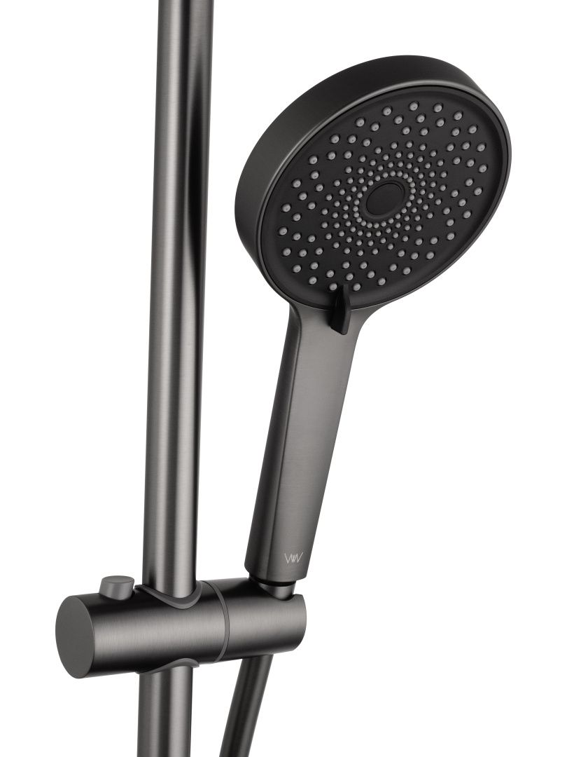 Приобрести душевая система с термостатом wonzon & woghand stick, темный графит (ww-88739903-bgm)