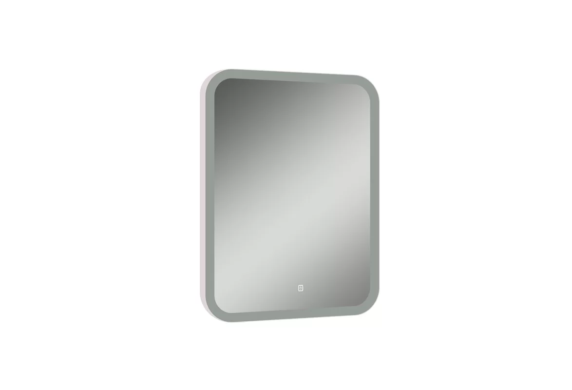 Приобрести continent зеркало с подсветкой glamour 70х80 см, белое