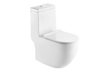 Sole Унитаз моноблок TWIN, безободковый с сиденьем дюропласт, микролифт УТ000082402