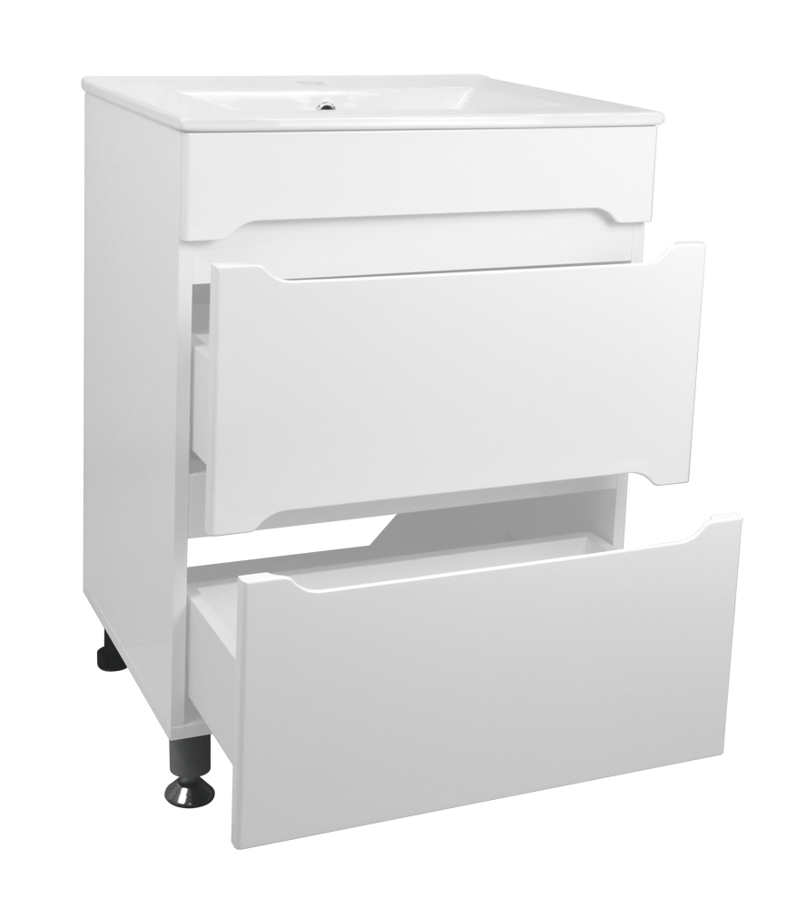 Приобрести loranto тумба напольная с раковиной арфа 60/2н 61х83 см без подсветки (cs00071927)