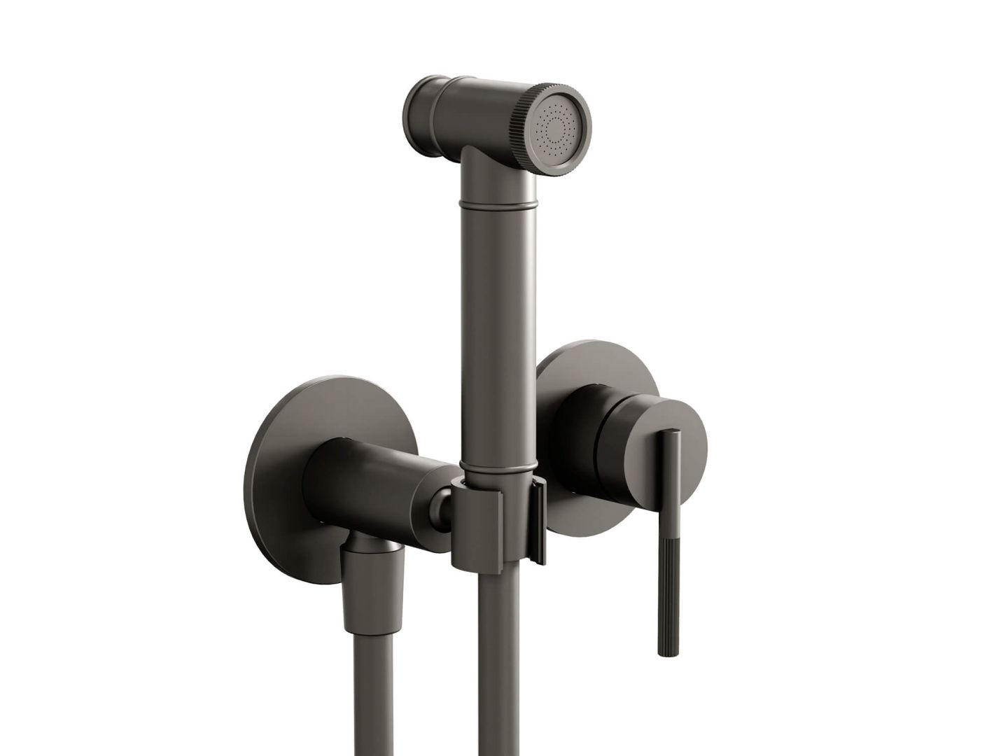 Приобрести hayzburg встраиваемый смеситель с гигиеническим душем, графит hb-4005-2gg