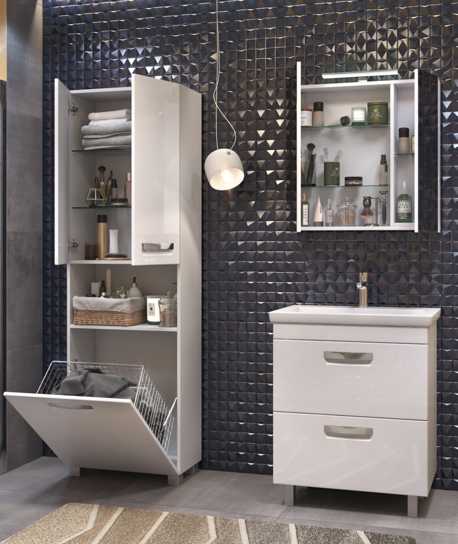 Приобрести vigo пенал plaza, напольный, 60см, белый pn.pla.60