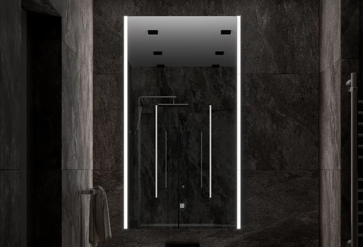 Приобрести continent зеркало с подсветкой modern 60х110 см, белое