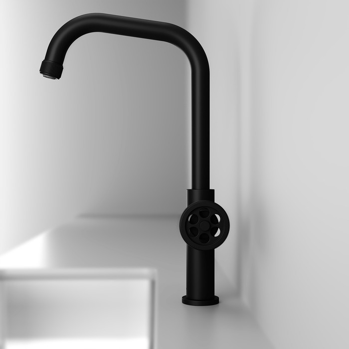 Приобрести iddis смеситель для кухни grange 374мм, черный grabl00i05