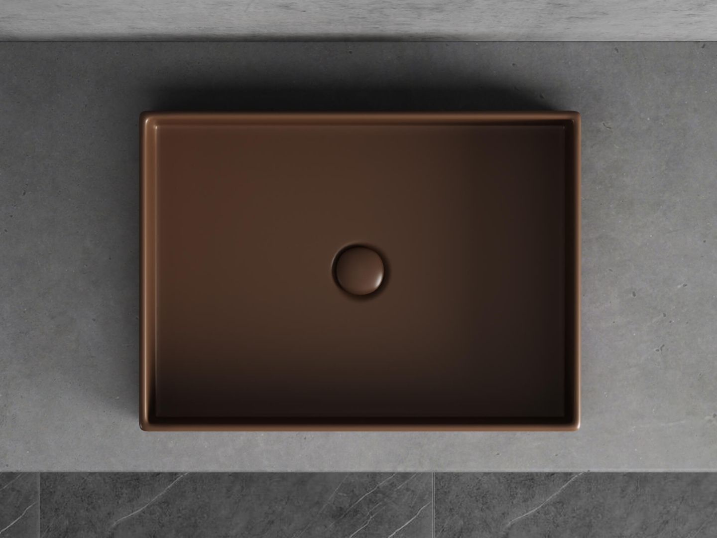 Приобрести hayzburg накладная раковина чаша 51х37 см, кофеин матовая hb-0034-50mdb