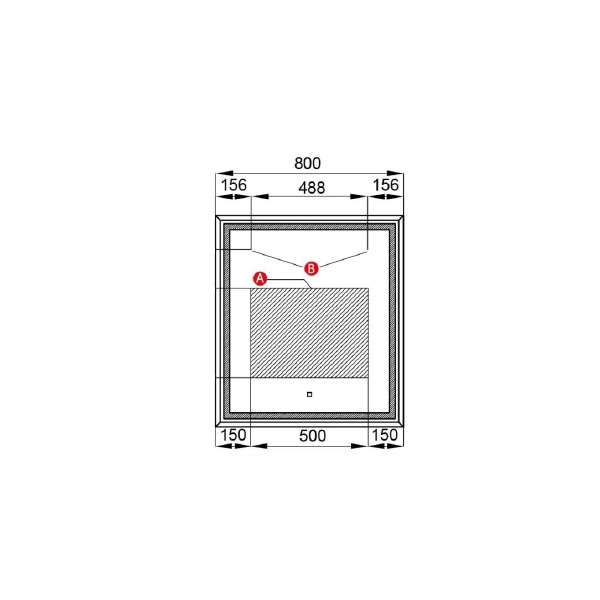 Приобрести зеркало акватон уэльс 80 см
