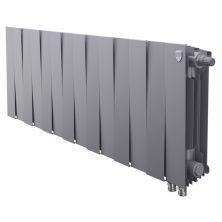 Royal Thermo Радиатор биметаллический Pianoforte 300 /Silver Satin ( серебристый ) VDR - 14 секц.