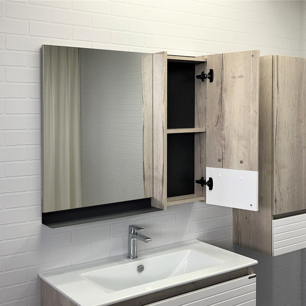 Приобрести сomforty зеркало-шкаф "страсбург-90" дуб дымчатый