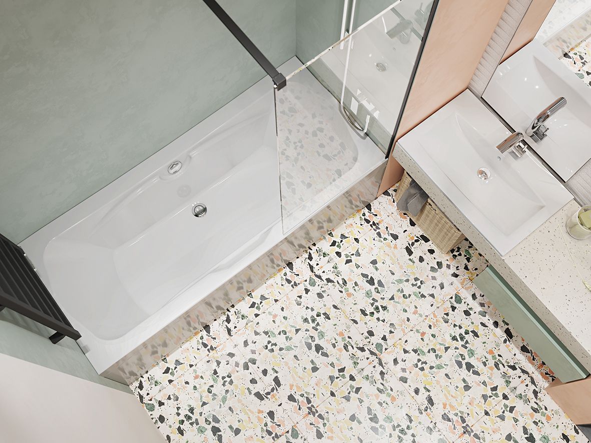 Приобрести santek корсика акриловая ванна прямоугольная 180х80 белая