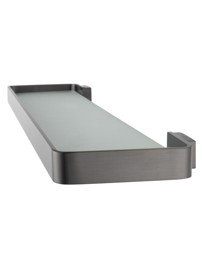 Приобрести стеклянная полка для ванной wonzon & woghand lotte, темный графит (ww-8327a-bgm)