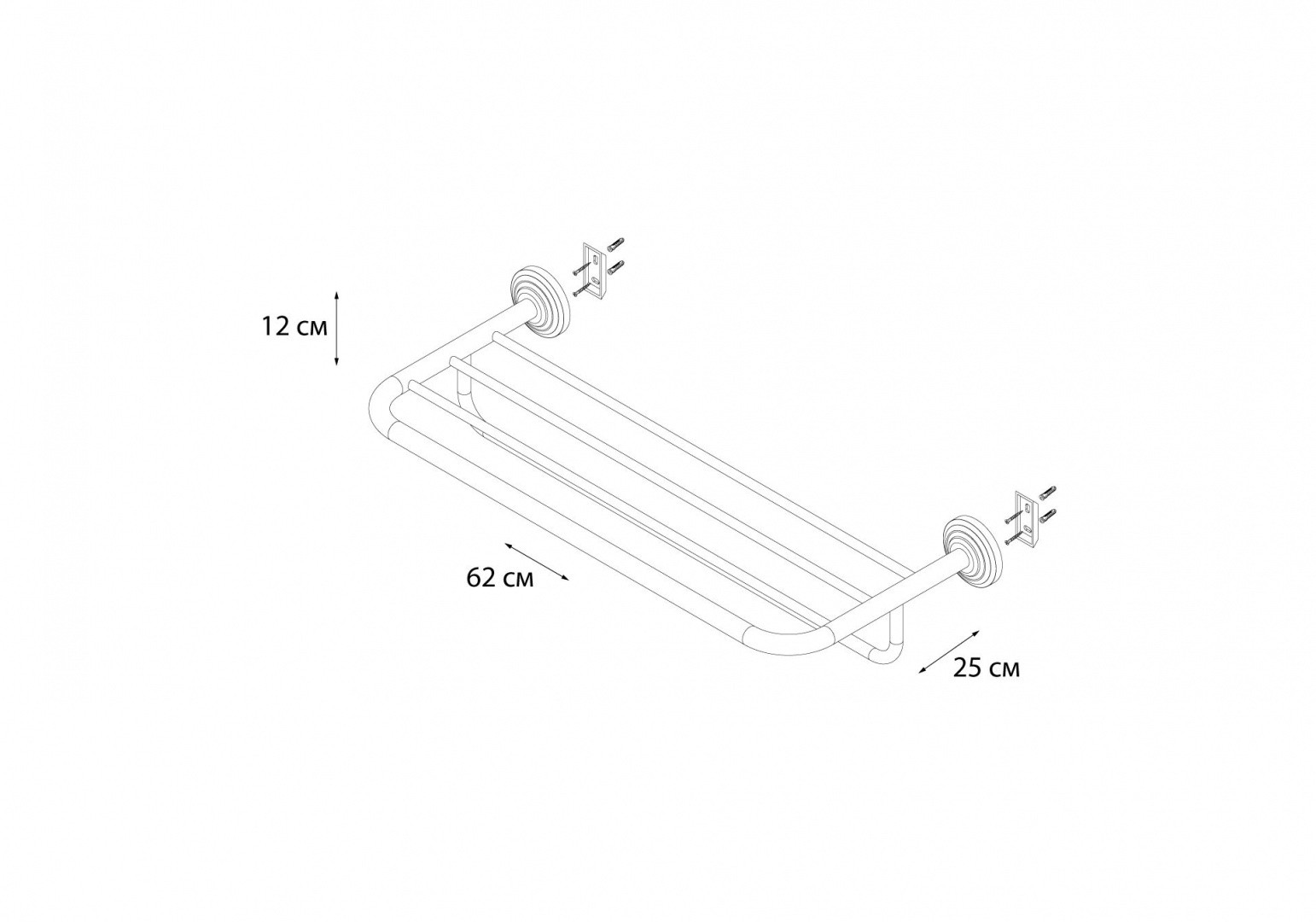 Приобрести fx-83815 retro полка для полотенец снято с производства !