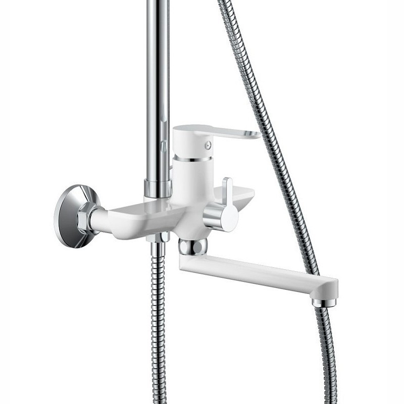 Приобрести haiba душевая система, круглая d-229мм, хром\белый hb24557-8