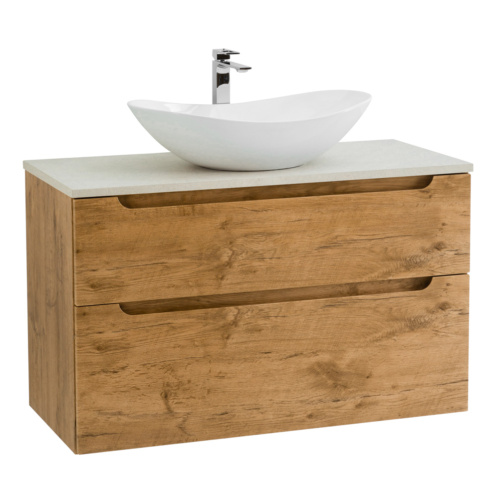 Приобрести belbagno тумба со столешницей etna-h60 100 см, подвесная rovere nature