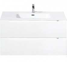 Тумба подвесная с раковиной BelBagno ETNA-1000-2C-SO-BL-P 100 см, Bianco Lucido