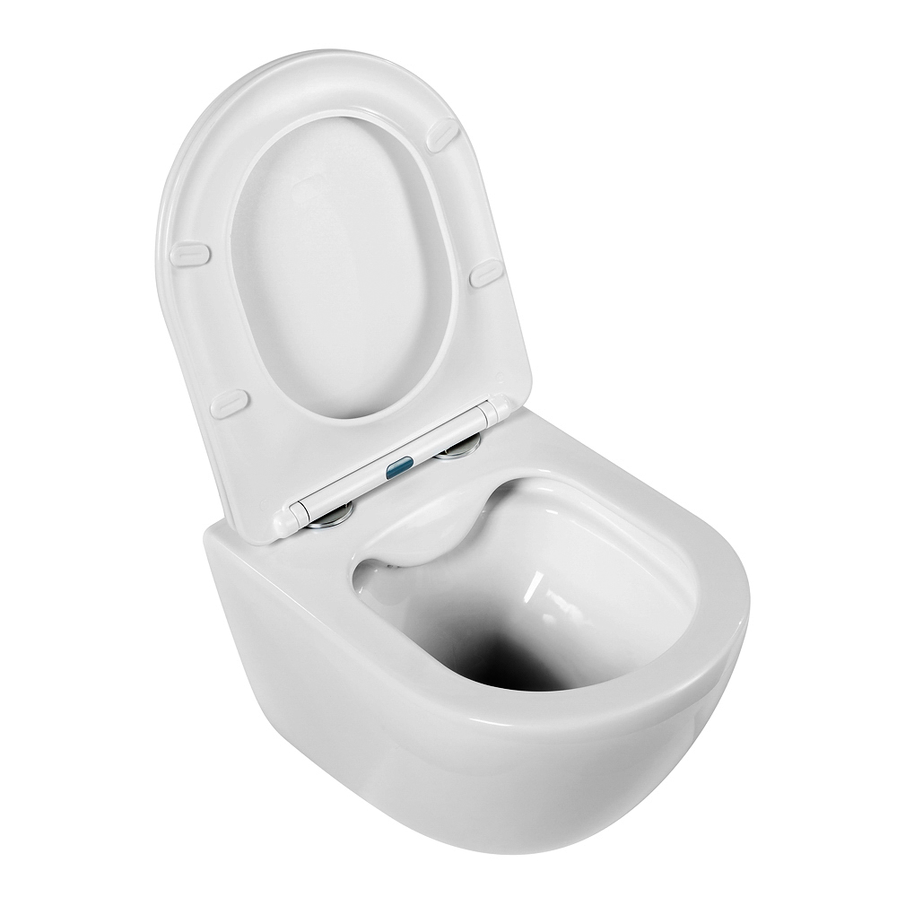 Приобрести belbagno унитаз безободковый подвесной amanda с сиденьем дюропласт, микролифт,белый bb051chr/bb051sc