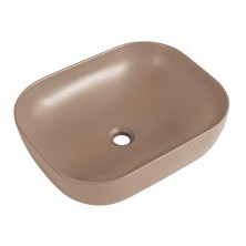 BelBagno Накладная раковина 50х40 см, бежевый матовый BB1302-H316