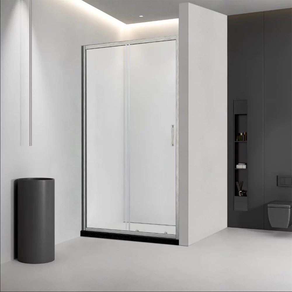 Приобрести veconi душевая дверь vianno 140х195 см, никель, прозрачное vn46bc-140-01-c5