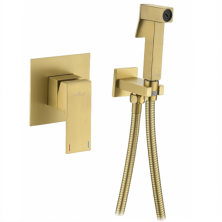 Смеситель с гигиеническим душем, встраиваемый ViEiR Cielo, матовое золото V393553S