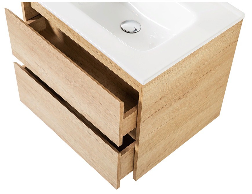 Приобрести тумба подвесная с раковиной belbagno kraft-600-2c-so-rnn 60 см, rovere nebrasca nature