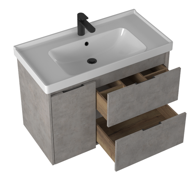 Приобрести briz тумба подвесная chicago 90 см, светло серая, т20-90