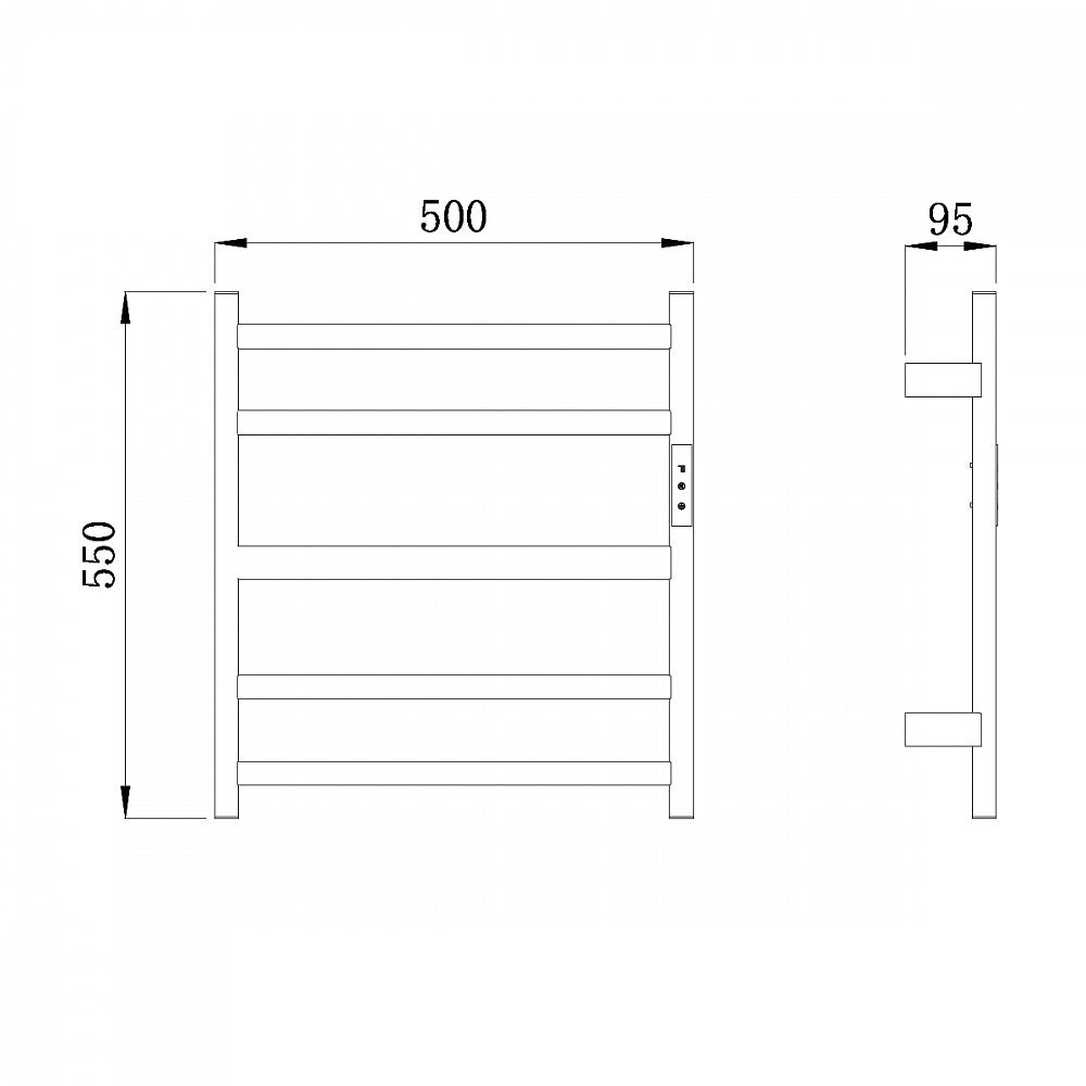 Приобрести raglo полотенцесушитель 50х55 см, медь r350.01.33