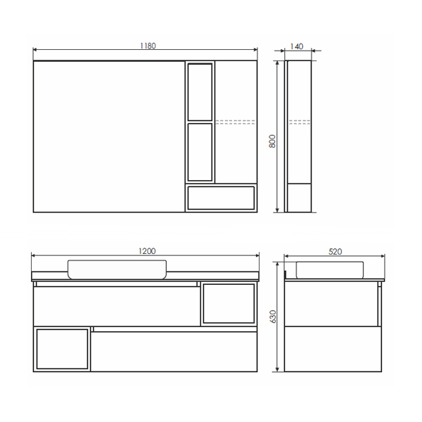 Приобрести сomforty тумба со столешницей и раковиной "прага-120" дуб белый