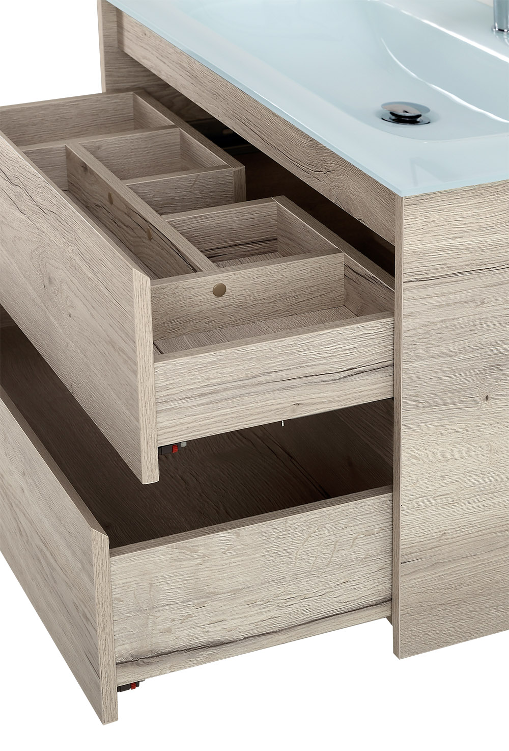 Приобрести belbagno тумба с раковиной kraft 100 см, подвесная rovere galifax bianco, стеклянная раковина