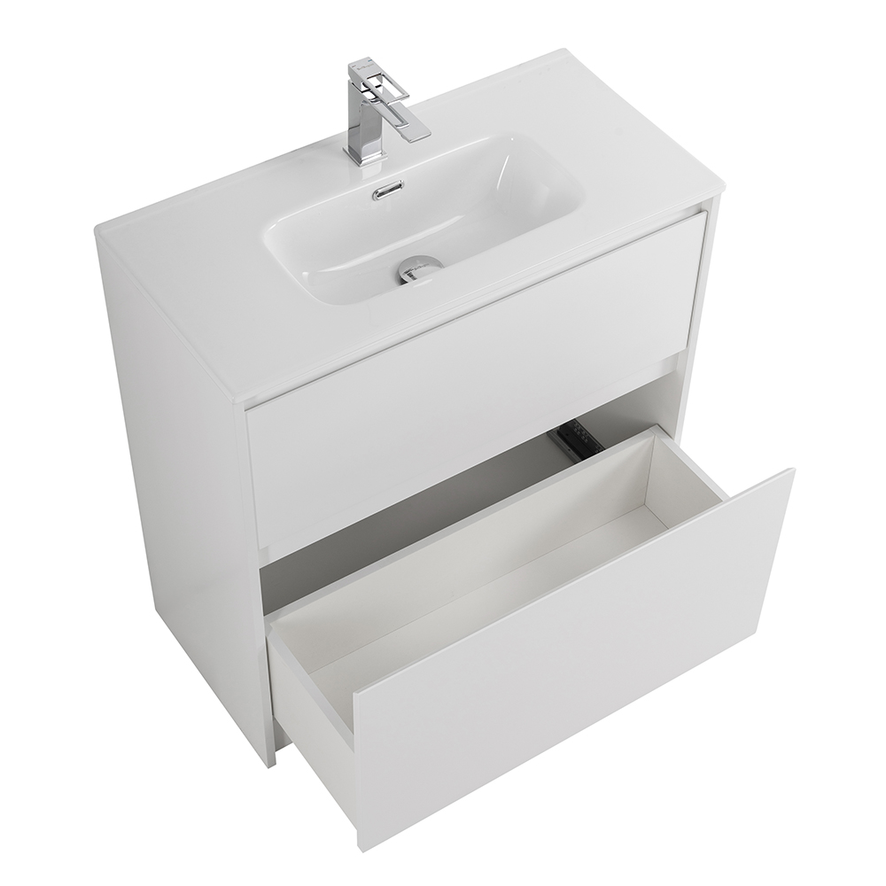 Приобрести belbagno тумба с раковиной kraft 39 80 см, напольная bianco opaco, белая раковина