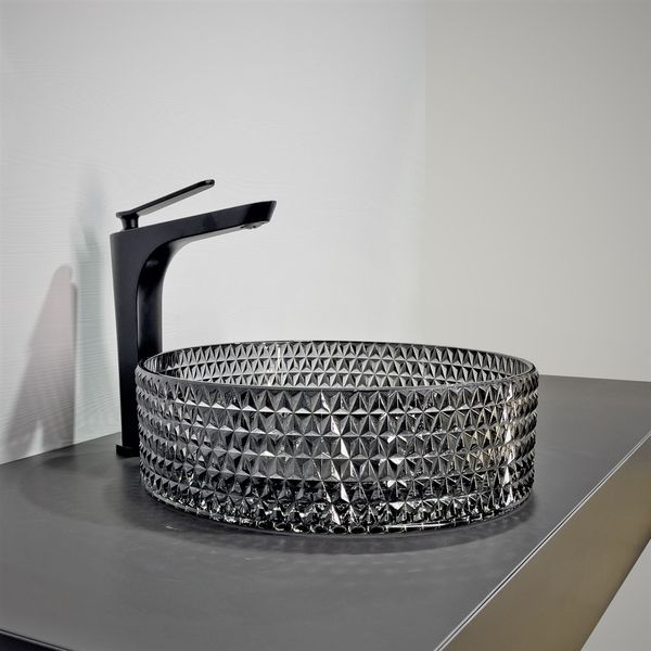 Приобрести comforty раковина накладная gl03 36х44 смстеклянная