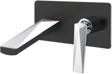Boheme Смеситель для раковины Venturo, настенный, черный\хром 375-B
