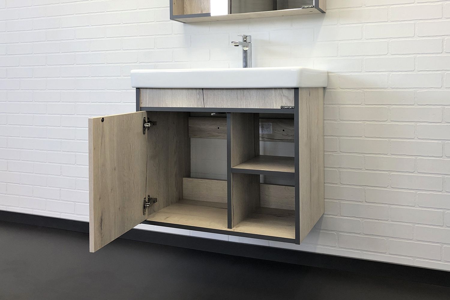 Приобрести сomforty тумба с раковиной вена-70 дуб дымчатый