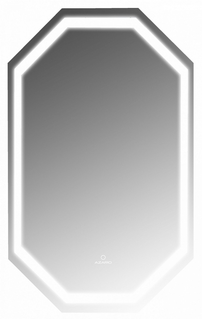 Приобрести azario зеркало 100х60 см, белый, сенсорный выключатель, диммер, az-z-097cs