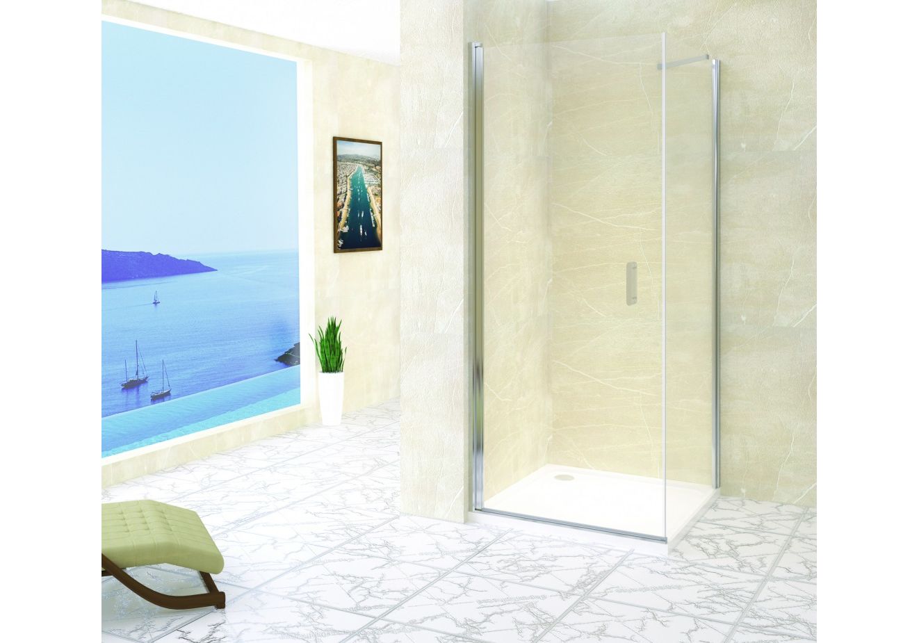 Приобрести душевое ограждение rgw le-34 70х90 см, прозрачное, 06123479-11
