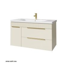 Caprigo Тумба с раковиной MONBAR 100 см, левая, кремовая