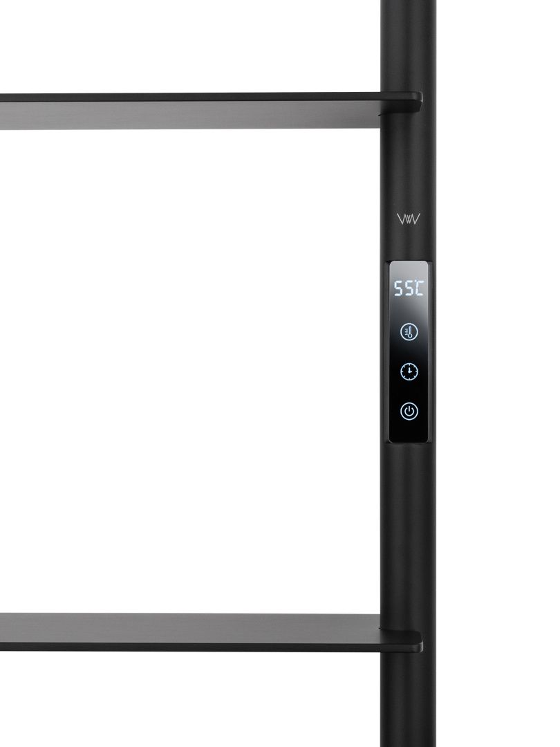 Приобрести полотенцесушитель электрический wonzon & woghand düsseldorf, черный матовый (ww-a205-mb)