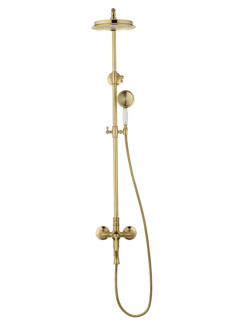 Приобрести душевая система wonzon & woghand steam, брашированное золото (ww-88739008-bg)