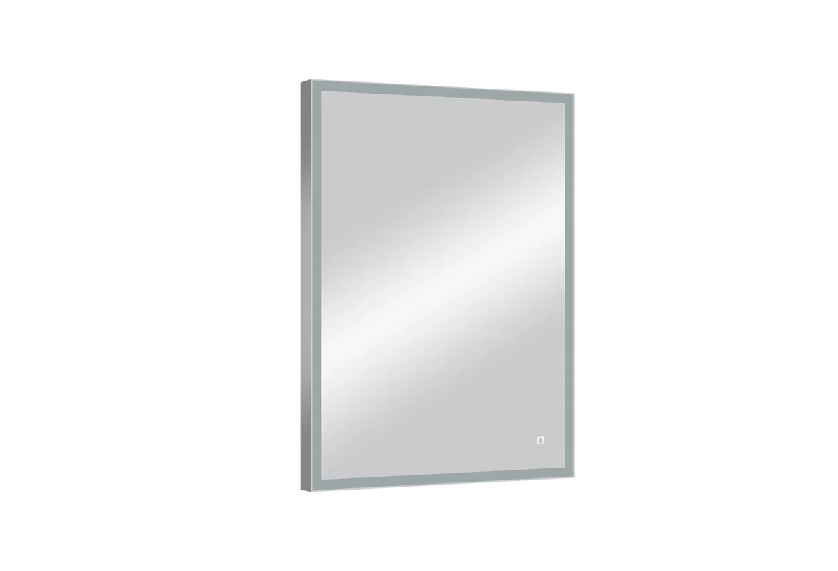 Приобрести continent зеркало с подсветкой solid 60х80 см, серое