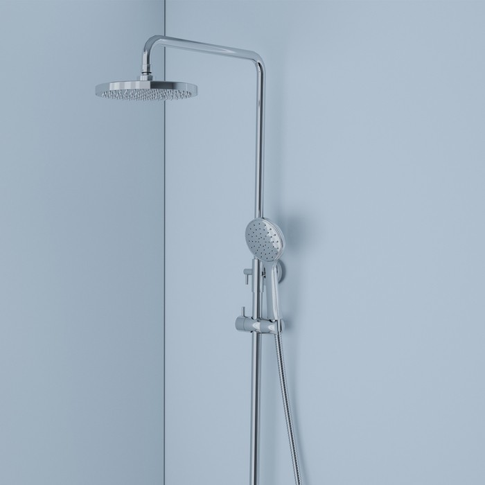 Приобрести iddis душевая система joker, круглая d-200мм, хром joksb1fi06