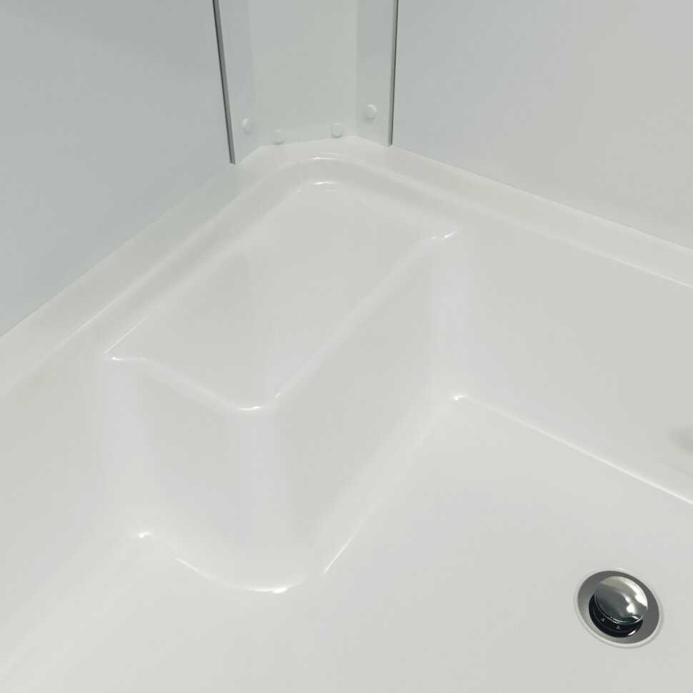 Приобрести тритон душевое ограждение коралл b 120х80 см, белый/узор r щ0000038529