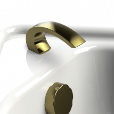 Радомир Излив для ванны Линкольн - малый, Bronze