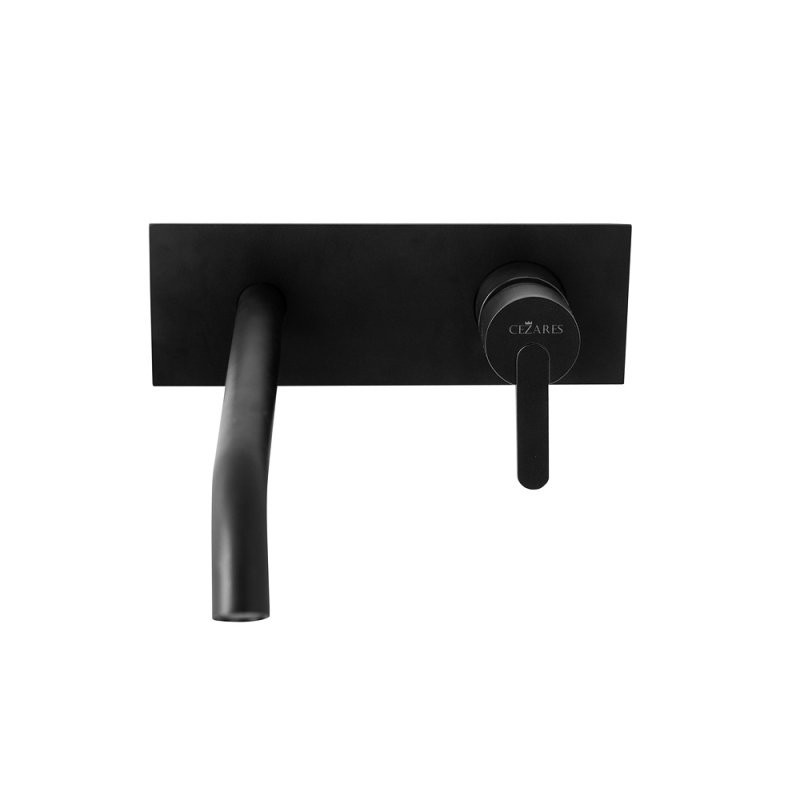 Приобрести cezares смеситель для раковины leaf, скрытый монтаж, черный матовый leaf-bli1-nop